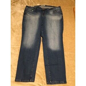 Torrid Boyfriend Jeans Plus Size 22 Blue Denim 5 Pocket Dark Wash